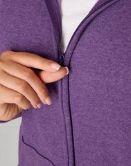 Hanes Just My Size EcoSmart Women's Full-Zip Fleece Hoodie (Plus Size)