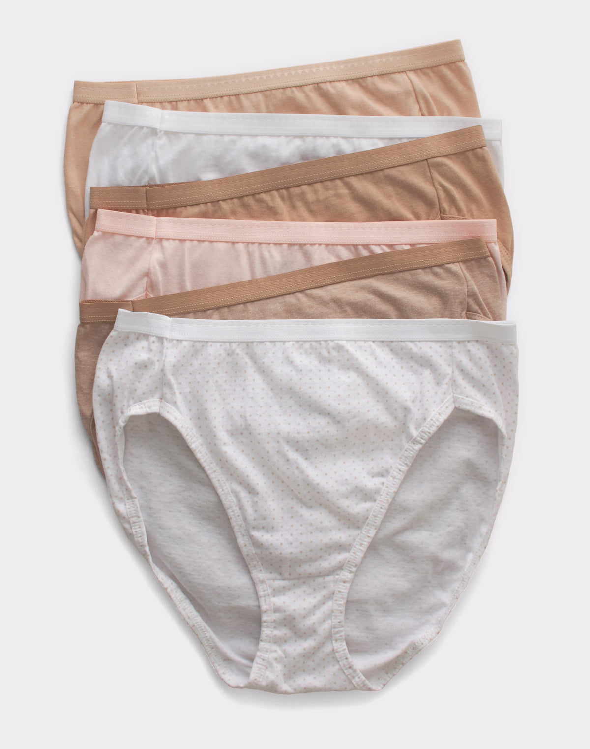 Hanes Ultimate Women's Breathable Hi-Cut Underwear, 6-Pack