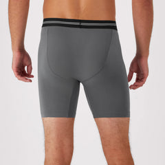 Hanes Perfect Flex Men's Boxer Brief Underwear, Lightweight &amp; Breathable, Grey, 1-Pack