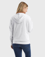 Hanes Women's Slub Jersey Full Zip Hoodie