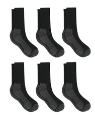 Hanes Men's Big &amp; Tall Work Crew Socks, 6-Pairs